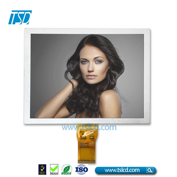 Έγχρωμη οθόνη TFT LCD 8 ιντσών 800*480 οπίσθιου φωτισμού 27 LED υψηλής φωτεινότητας