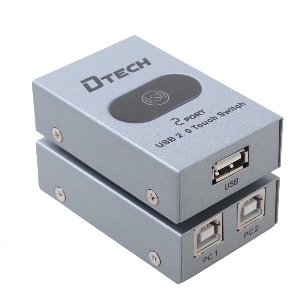 DTECH DT-8321 USB χειροκίνητο κοινόχρηστο διακόπτη εκτύπωσης 2 θυρών