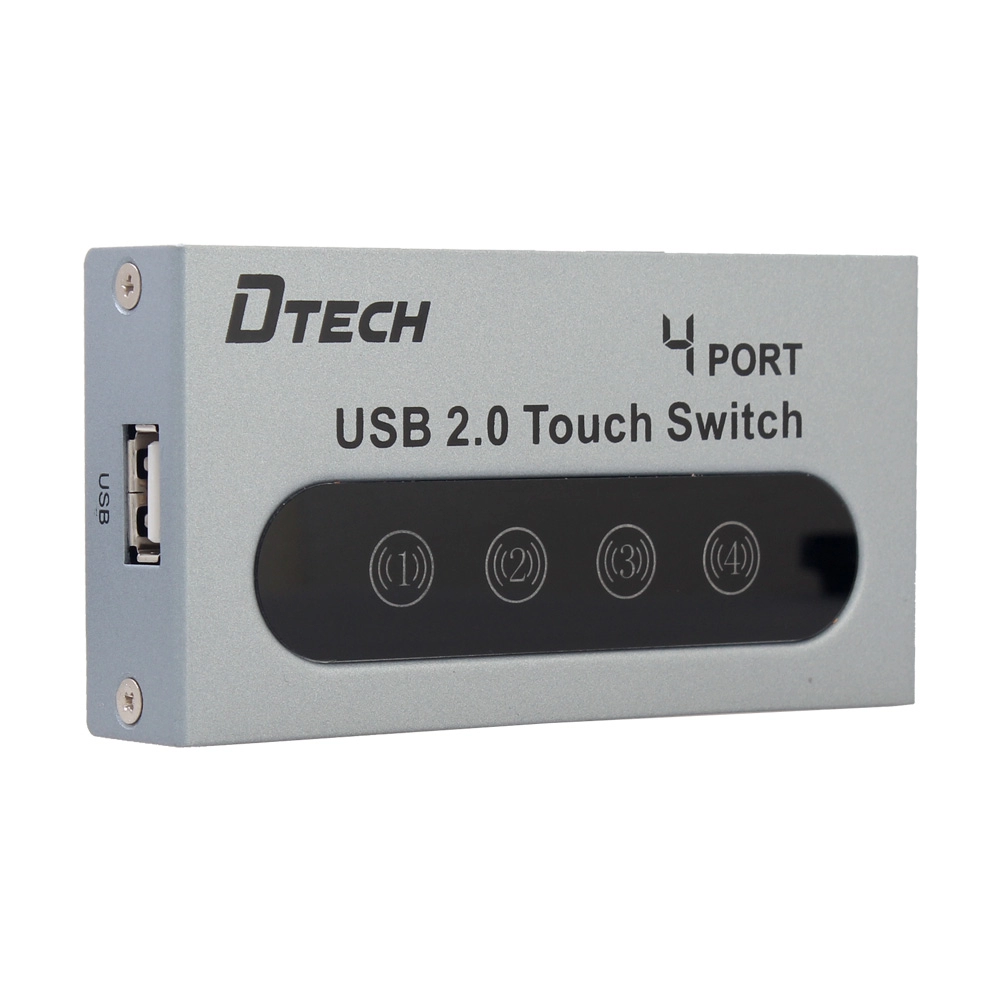 DTECH DT-8341 USB με μη αυτόματο κοινόχρηστο διακόπτη εκτύπωσης 4 θυρών