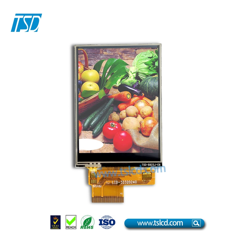 Μονάδα TFT LCD 3,2 ιντσών 240x320 με υποδοχή ZIF FPC