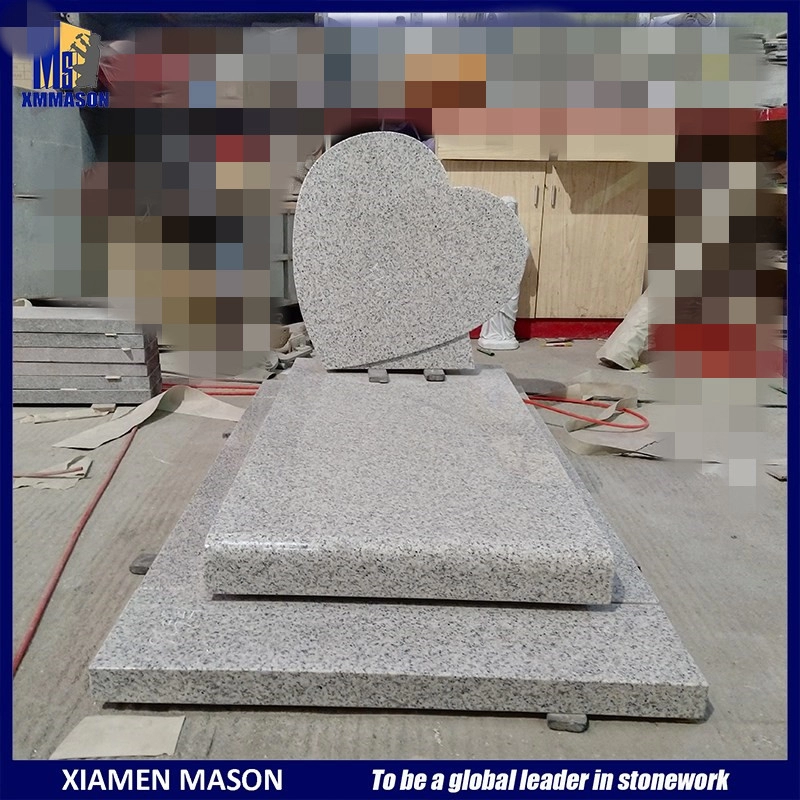 Mason Natural Stone Star White Καλή τιμή Heart Headstone προς πώληση