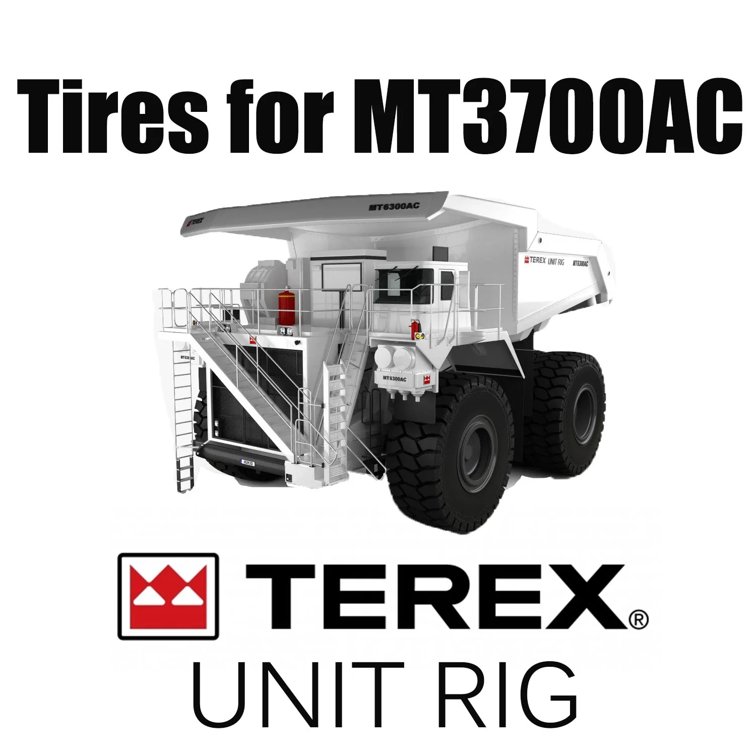 Unit Rig MT3700 AC Haul Truck Equipped with 37.00R57 Mining Tires & Earthmover Tires