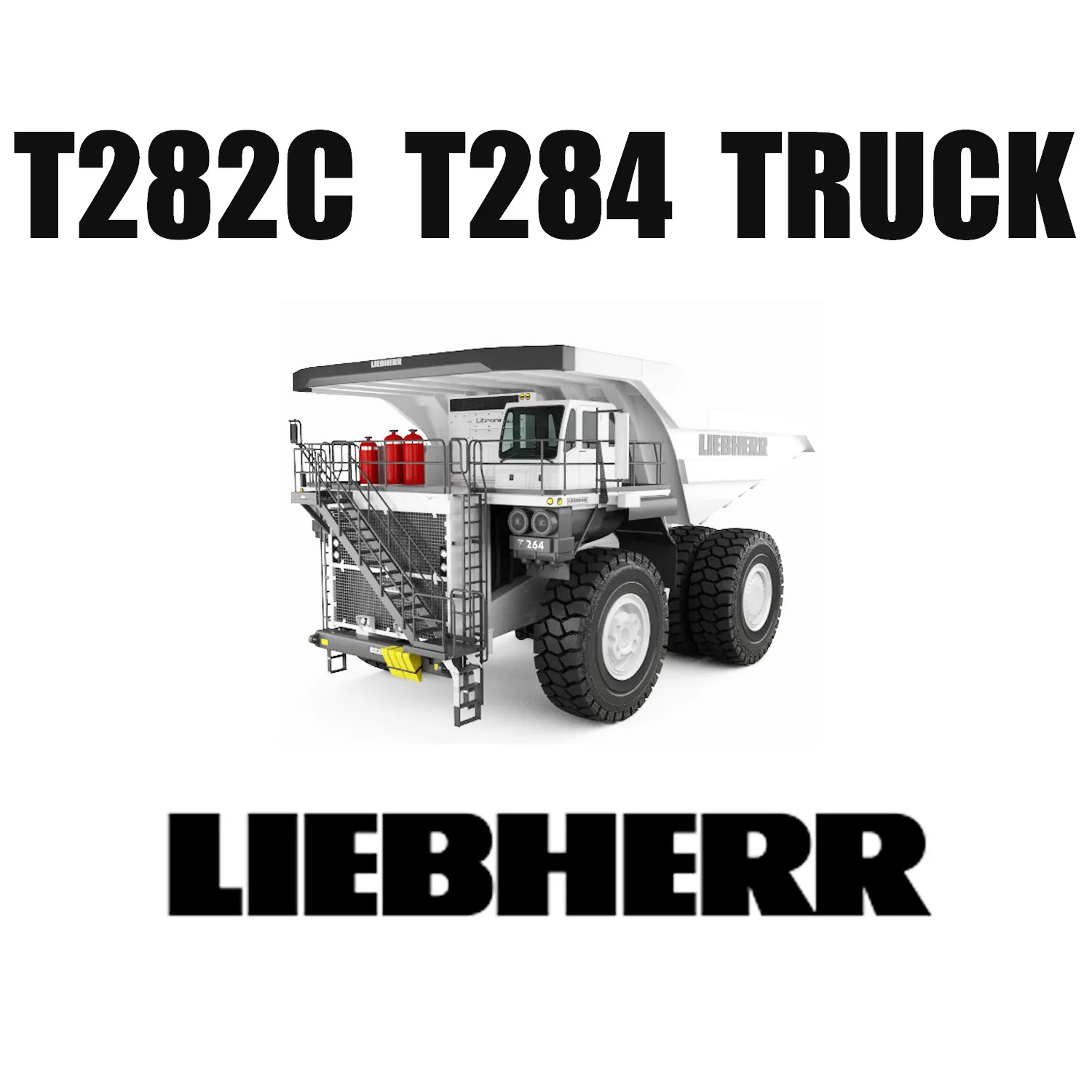 Liebherr T282C T284 Trucks Run on Surface Mining με ελαστικά Earth Mover 59/80R63