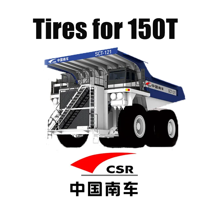Mining OTR Tires 36.00R51 Εξοπλισμένα σε Rigid Dump Trucks 150T