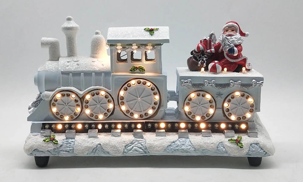 LED Santa's Express με ζεστά λευκά φώτα πορείας