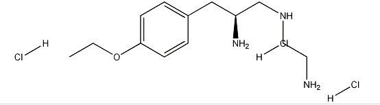 (S)-N1-(2-αμινοαιθυλ)-3-(4-αιθοξυφαινυλ)προπανο-1,2-διαμίνη.3HCl
