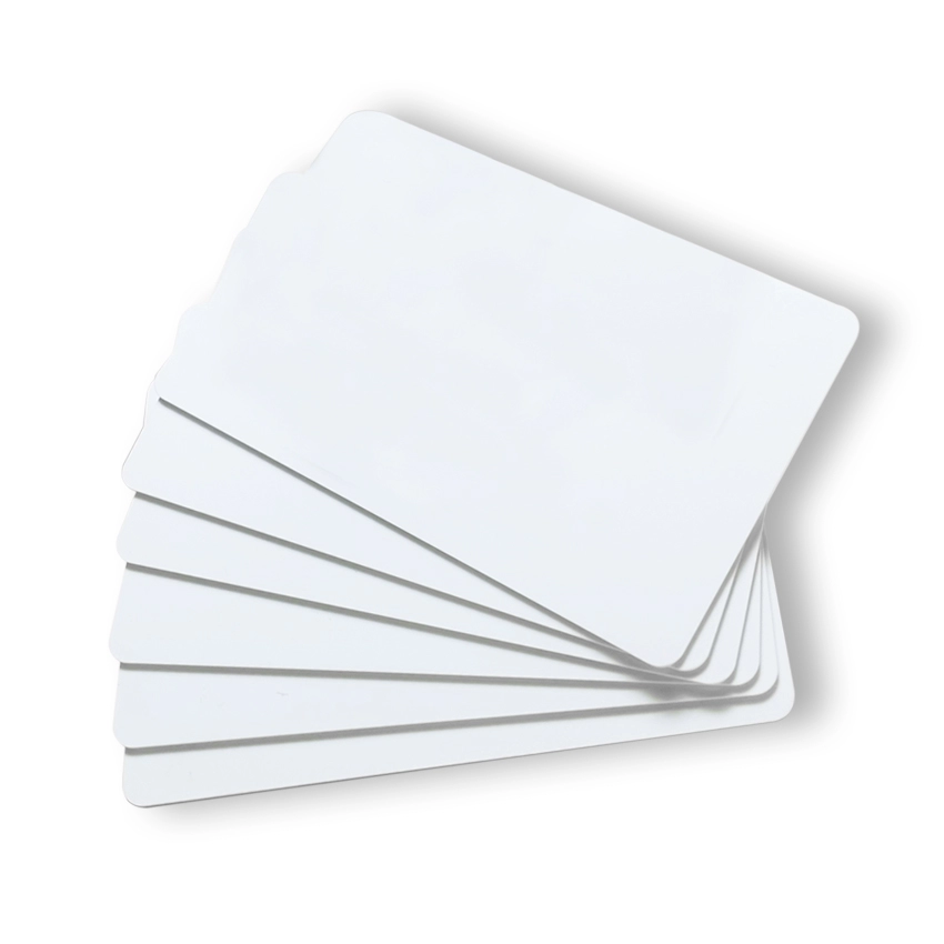 Λευκή 13,56MHz κενή έξυπνη κάρτα πλαστική PVC rfid cr80