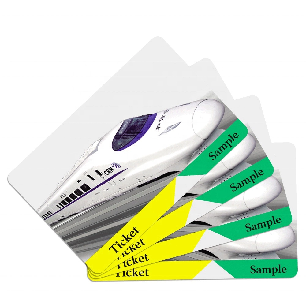Χάρτινες κάρτες εισιτηρίων μετρό RFID με τσιπ Mifare Ultralight για Μέσα Μαζικής Μεταφοράς
