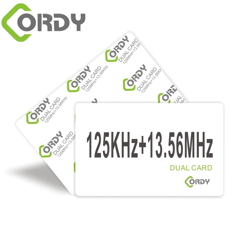 Υβριδική κάρτα RFID 13,56MHz + 125KHz κάρτα με 2 chipset