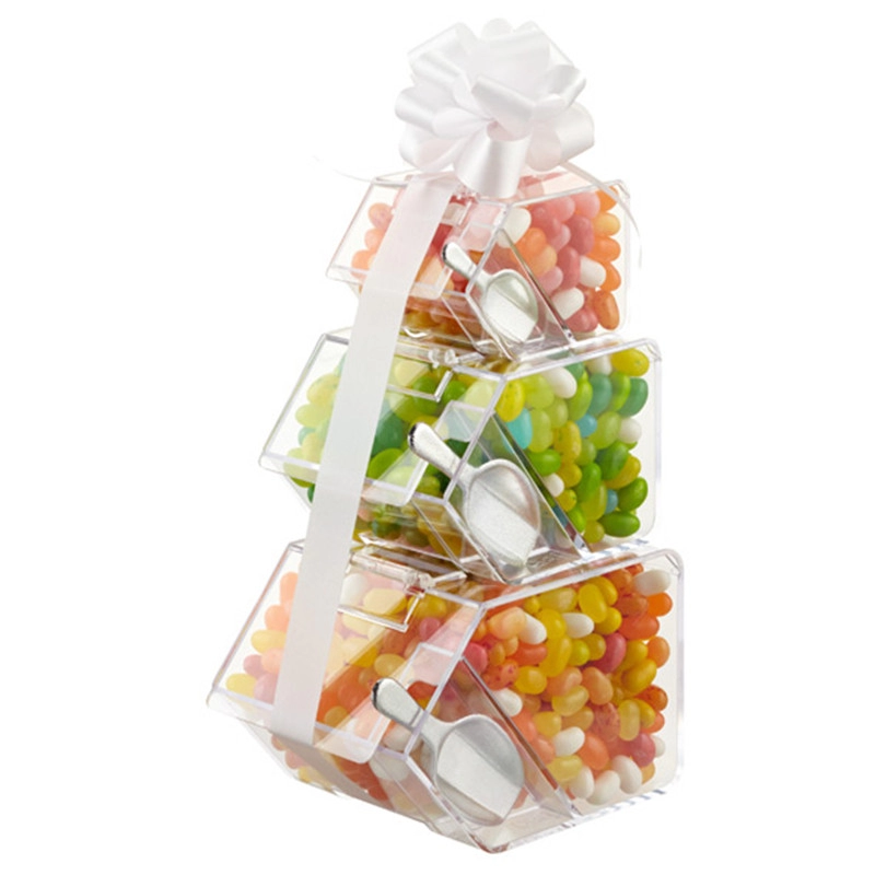 Clear Candy Tin Box for Fruit Sweet Plexiglass Candy Candy