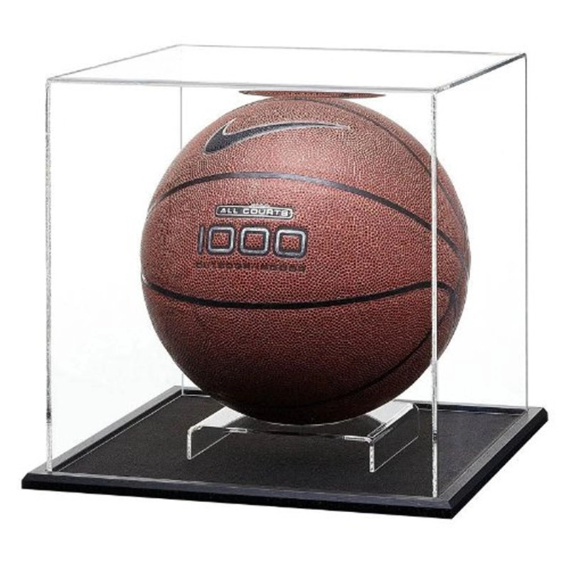 Μόδα πολυτελές ψηλό διαφανές ακρυλικό κουτί επίδειξης μπάσκετ