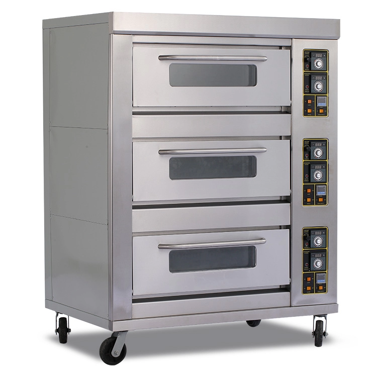 G36B OEM Bakery Equipment 3 Deck Εμπορικός φούρνος αρτοποιίας πίτσας αερίου