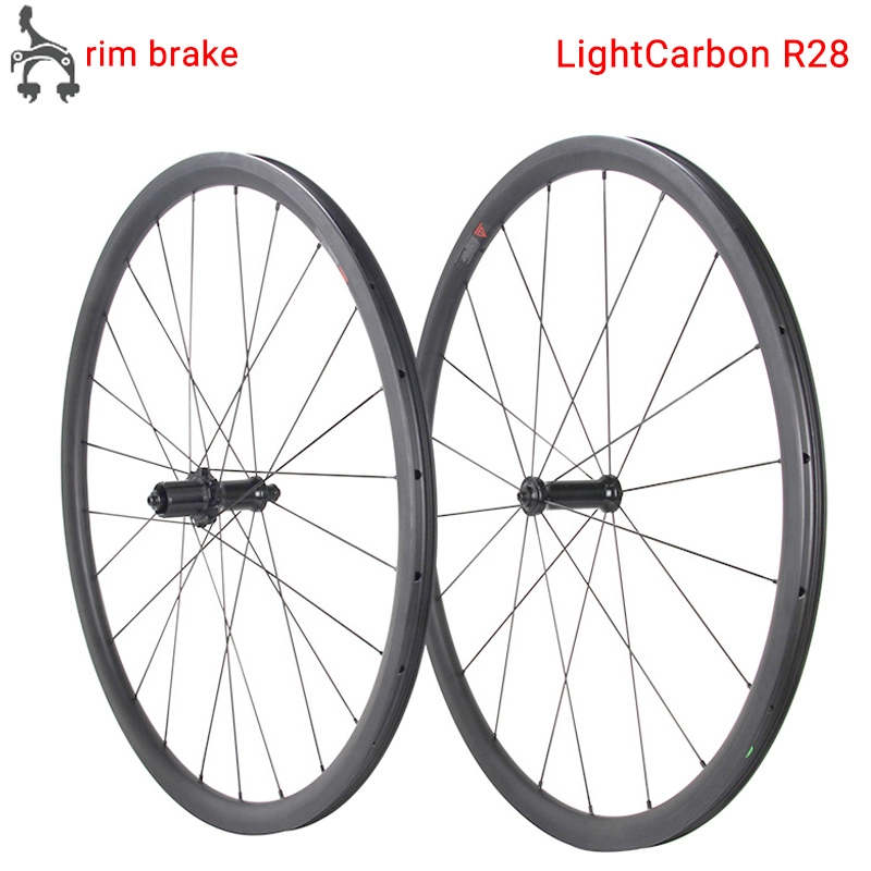 LightCarbon R28 Economical Carbon Wheel Rim Brake 700C Road Carbon Wheel Με Φτηνή Τιμή