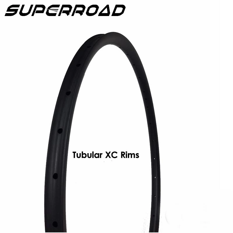Σωληνωτές ζάντες Cyclocross 27,5 ιντσών Superroad T700 650C Carbon XC 27* 23,5 mm Bike Tubular Mtb Ζάντες