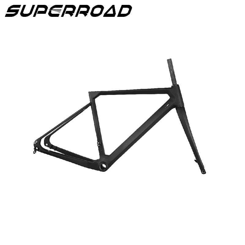 Superroad Carbon Cyclocross Frameset Disc Bike 700c Racing Gravel Bike Frames
