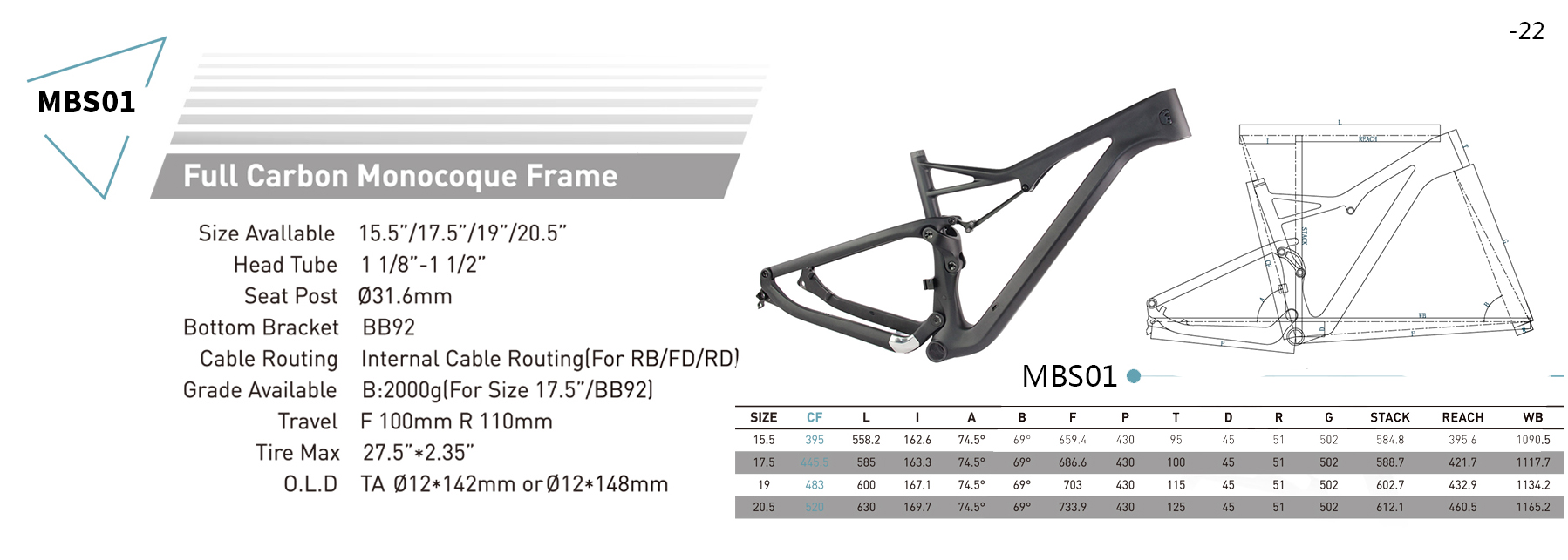 Πλαίσιο 650b mtb