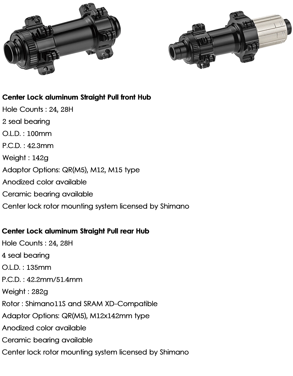 Hub Powerway CT31 Δισκόφρενο Hub Bicycle Hub