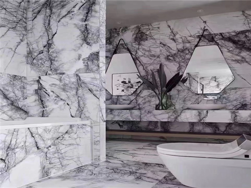 Πλακάκια δαπέδου πολυτελείας Black Swan Marble Slab