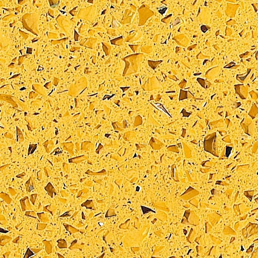 OP1802 Αστρικό κίτρινο χρώμα τεχνητός χαλαζίας για ντουλάπι κουζίνας