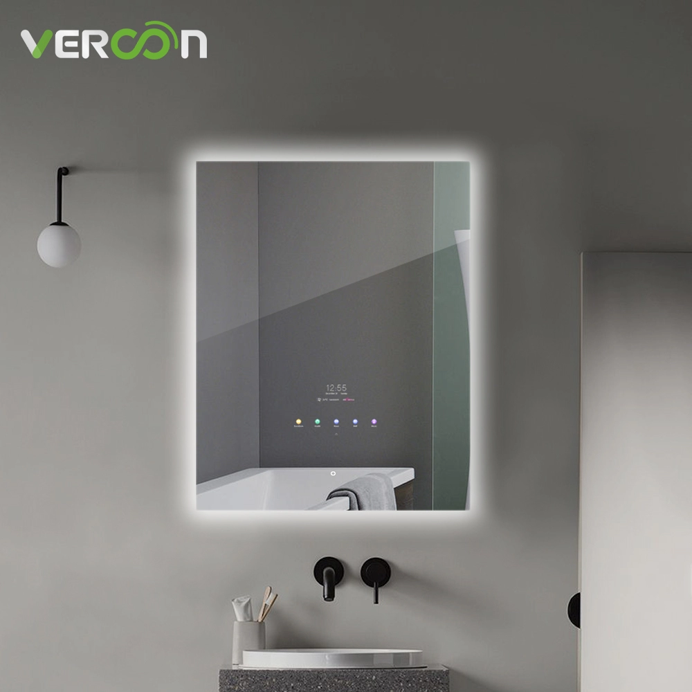 Καθρέφτης μπάνιου με αδιάβροχη οθόνη αφής IP65 με ρυθμιζόμενο φωτισμό LED