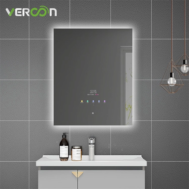 Αδιάβροχος αντιθαμβωτικός έξυπνος καθρέφτης μπάνιου LED 30" με οπίσθιο φωτισμό