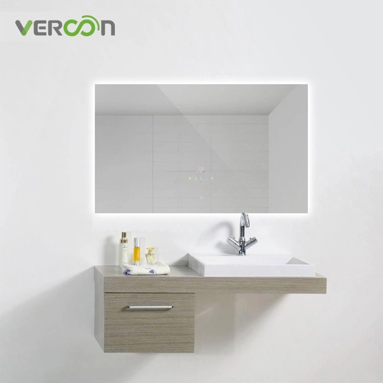 New Arrive Europe Αμερικανικός έξυπνος καθρέφτης μπάνιου με οπίσθιο φωτισμό με οθόνη αφής 10,1 ιντσών Magic Mirror TV για Real Estate