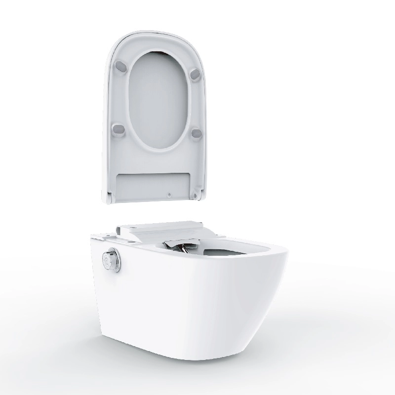 Έξυπνη τουαλέτα ντους Κάθισμα μπιντέ λευκό και μαύρο χρώμα γερμανικού στυλ