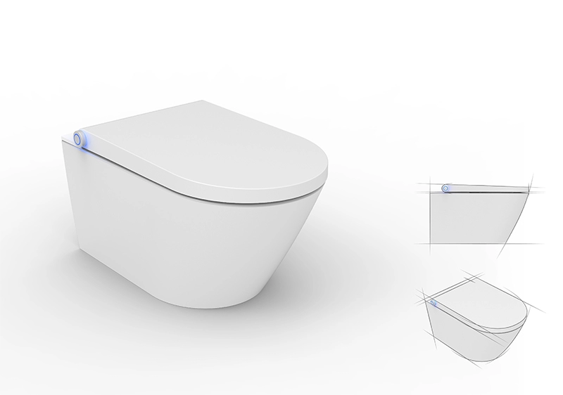 Πιστοποιητικό CE θερμαινόμενο ηλεκτρικό μπιντέ κάθισμα τουαλέτας λύσεις μπάνιου με κρυφό καζανάκι