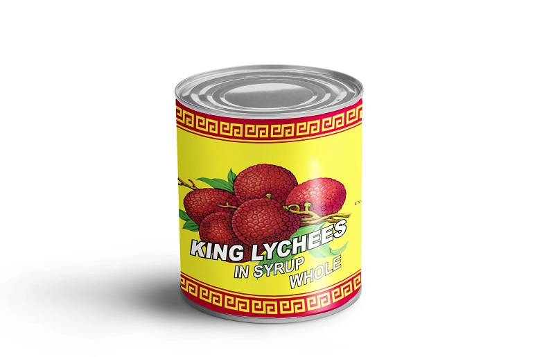 Συσκευασία Tin Κονσερβοποιημένο Lychee σε σιρόπι