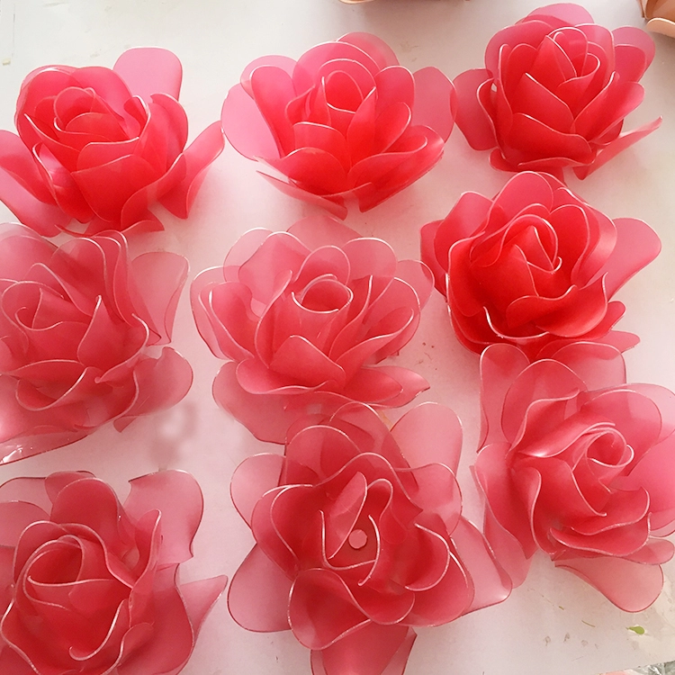 Ακρυλικά στηρίγματα λουλουδιών τριαντάφυλλου για διακόσμηση γάμου βιτρίνας