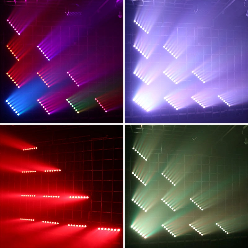 Κινούμενο φως κεφαλής 7X40W Pixel Bar Beam με δακτύλιο LED RGB
