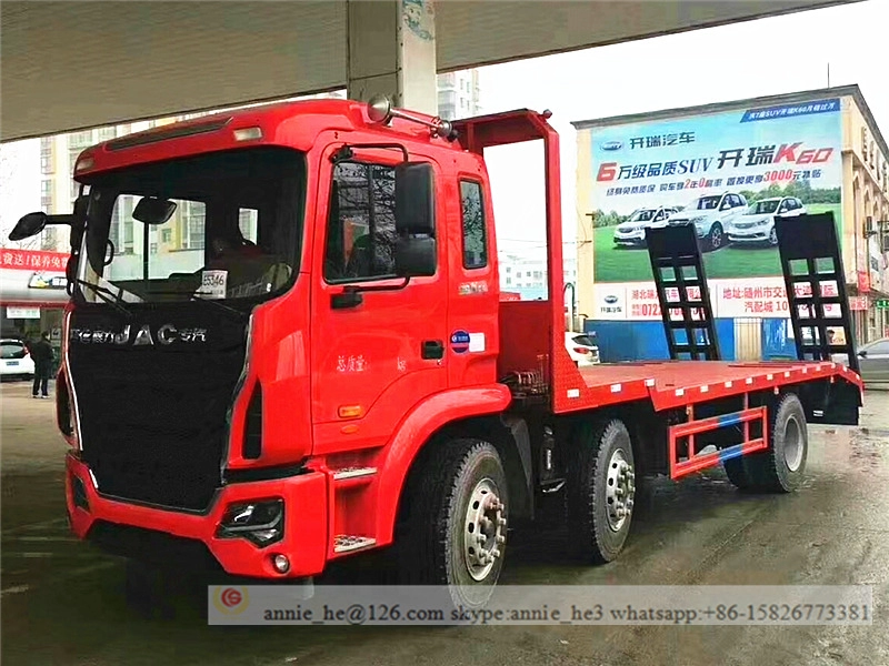 JAC Φορτηγό μεταφοράς επίπεδης επιφάνειας μεγάλου μεγέθους 20 Τόνων