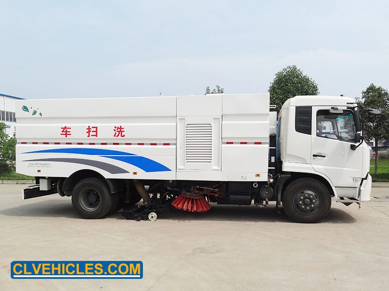Φορτηγό πλυσίματος δρόμων υψηλής πίεσης DongFeng KINGRUN