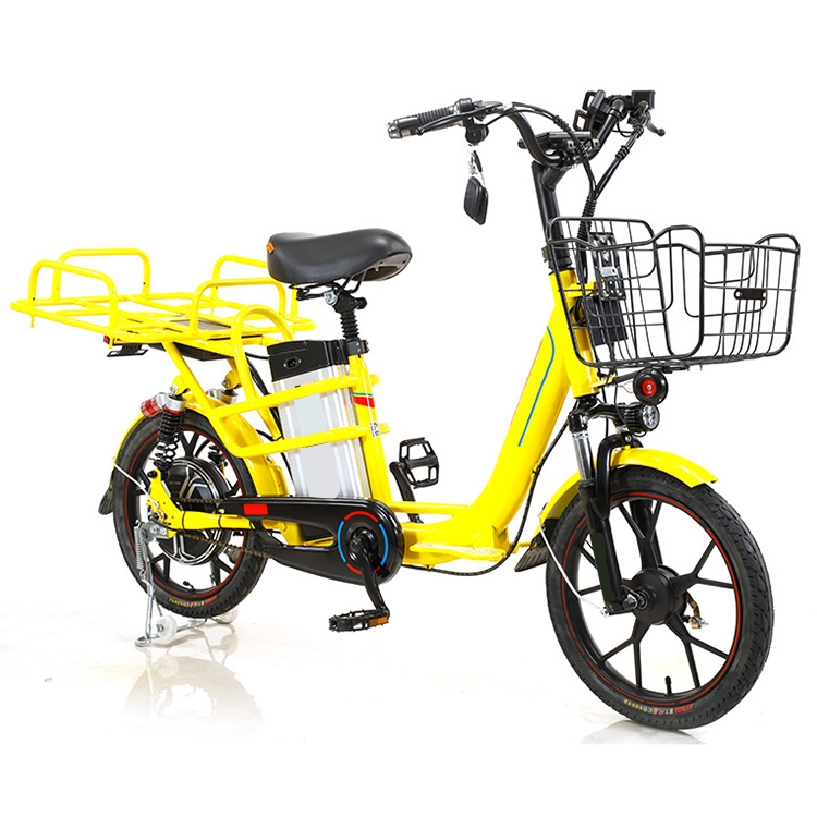 Ηλεκτρικό ποδήλατο παράδοσης Pizza 48v λιθίου με κινητήρα 400w