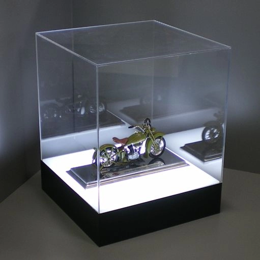 Ακρυλικό κιβώτιο προβολής μοντέλου με φως led
