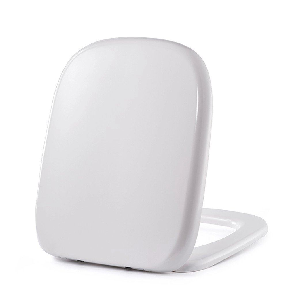 ντους τυλιγμένο πάνω από τουαλέτα σε σχήμα D λευκό κάλυμμα καθίσματος τουαλέτας