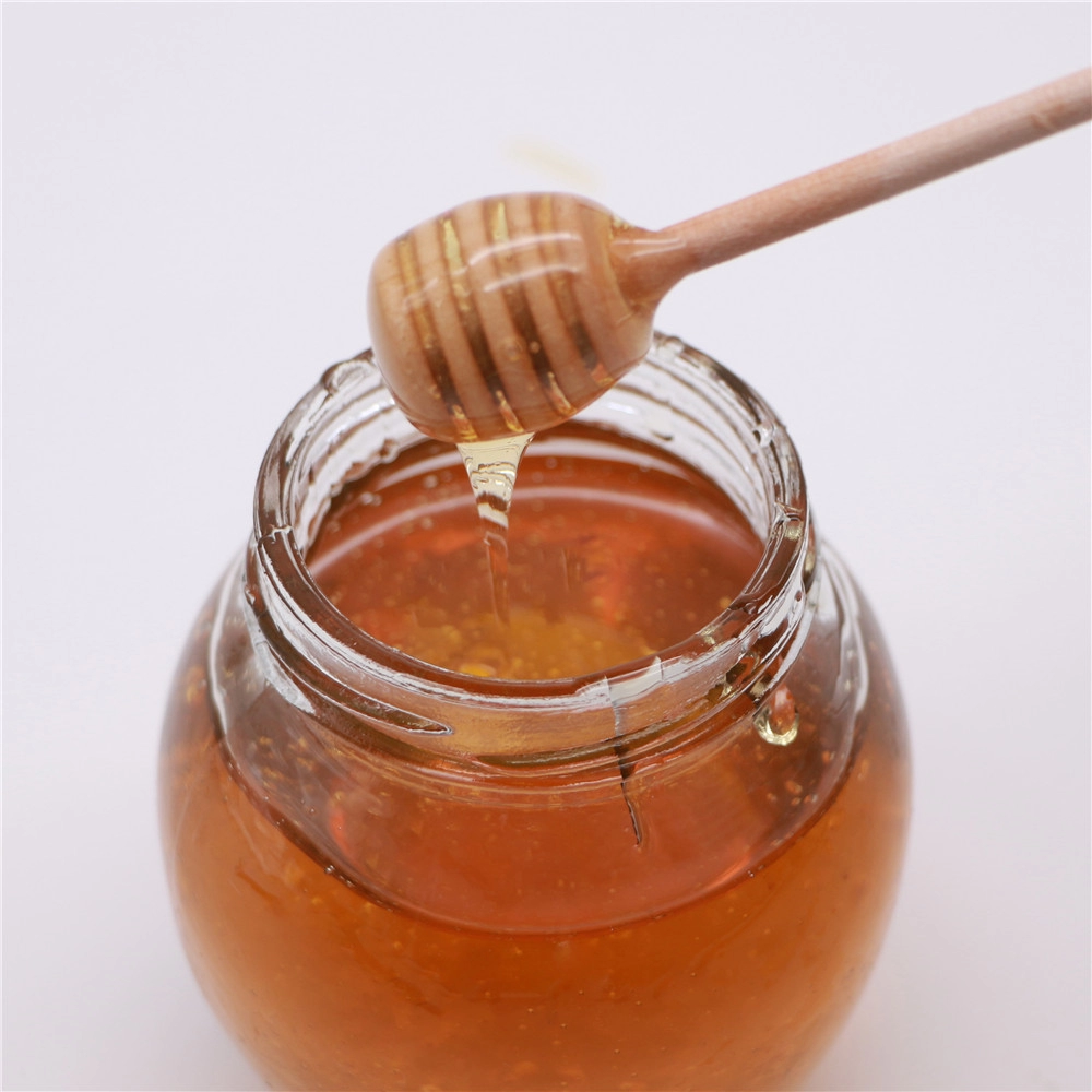 Γνήσιο κεχριμπαρένιο αγνό φυσικό μέλι μουλιάνθου σε μπουκάλι