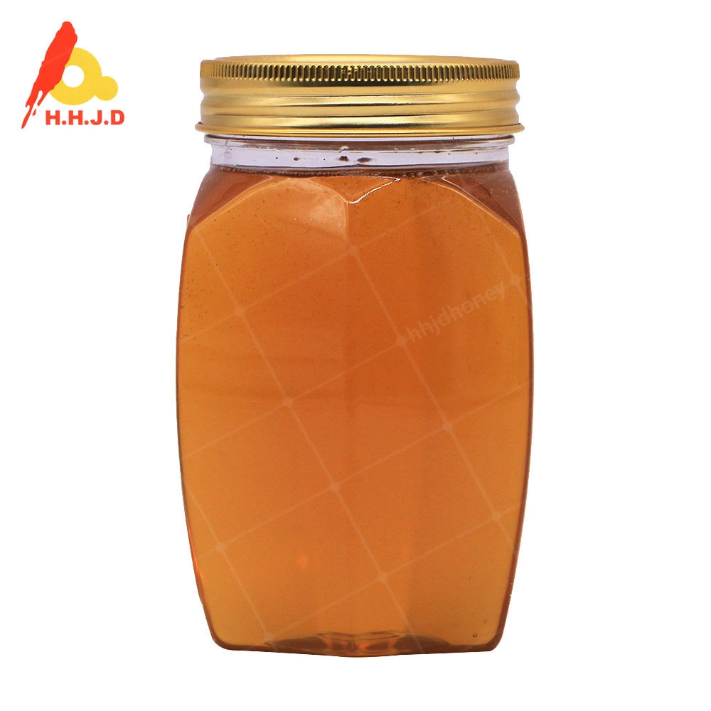 Πλαστικό εξάγωνο μπουκάλι 500g Καθαρό Φυσικό Μέλι Πολυάνθου