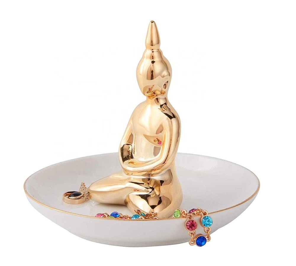 Δίσκος κοσμημάτων από Porcelain Blessing Buddha Ceramic Ring Holder