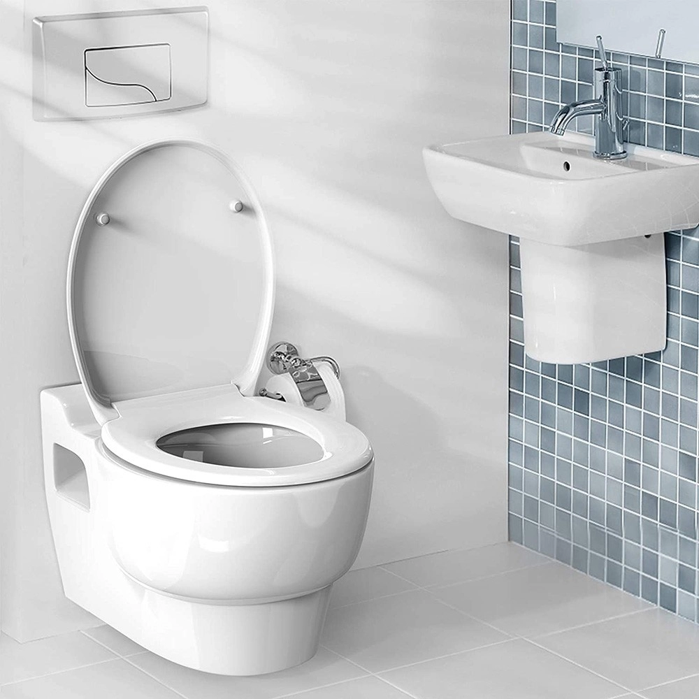 Κάλυμμα καθίσματος τουαλέτας άνεσης τύπου σάντουιτς UF κλασικό οβάλ κάθισμα τουαλέτας