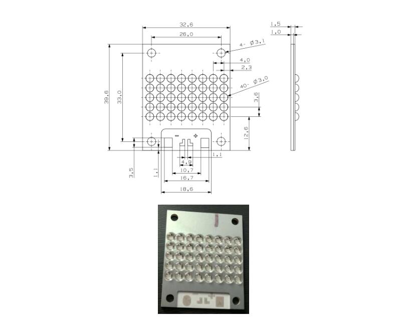 UV LED 31×19mm Module