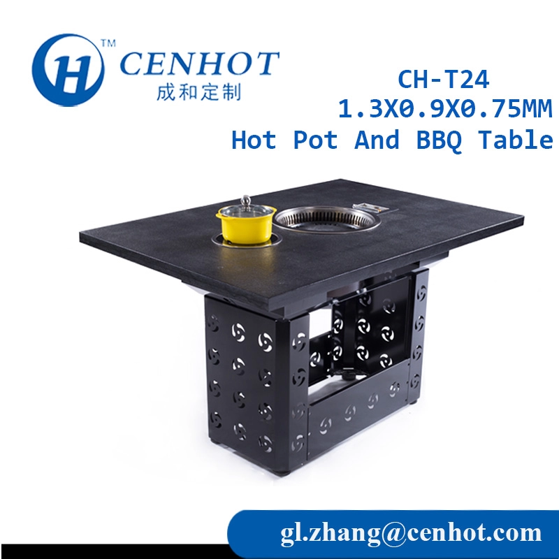 Τετραγωνική μεταλλική κατσαρόλα και τραπέζι μπάρμπεκιου προς πώληση Προμηθευτής CH-T24 - CENHOT