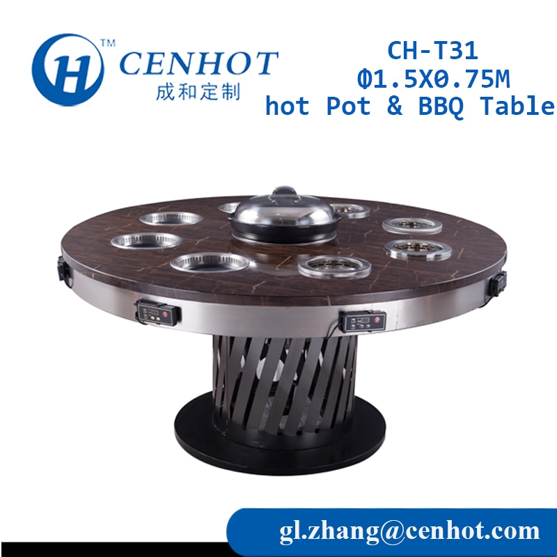 Προσαρμοσμένο μικρό Hot Pot και Κορεάτικο τραπέζι μπάρμπεκιου προς πώληση CH-T31 - CENHOT