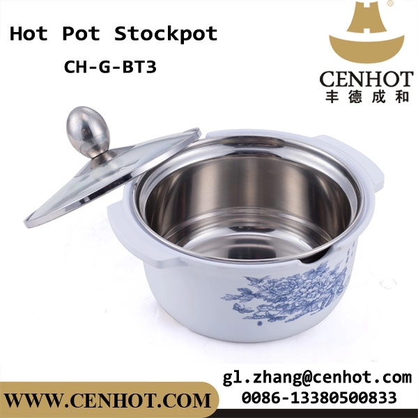 CENHOT Shabu-shabu Hot Pot Εσωτερικό δοχείο από ανοξείδωτο χάλυβα με πλαστική επίστρωση
