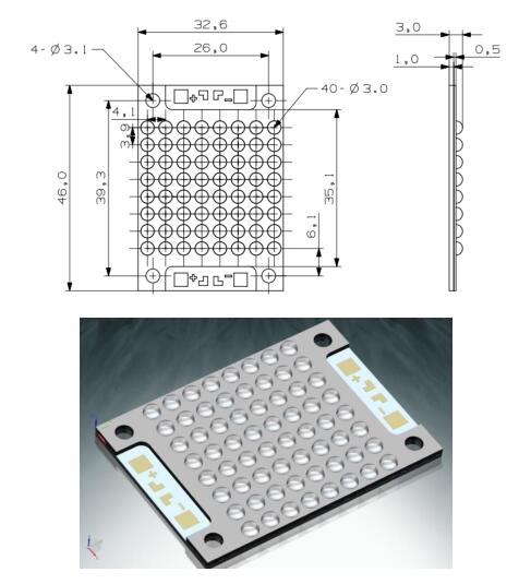 Τσιπ μονάδων UV LED υψηλής έντασης