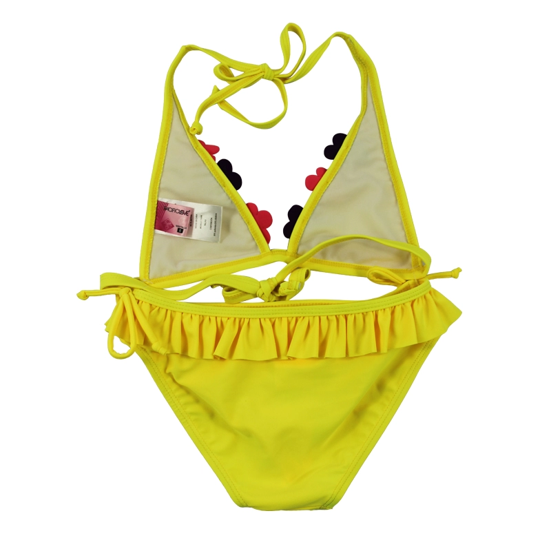 Σετ κολύμβησης Yellow Girls Halter Bikini