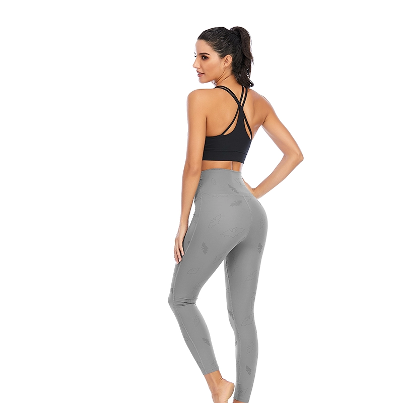 Προσαρμοσμένο Squat Proof Slimming Grey Gym Yoga Active κολάν