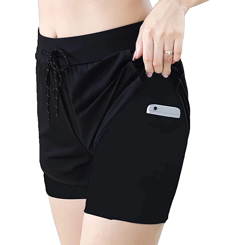 Γυναικεία σορτς Yoga Tummy Control Running Gym Workout Biker Shorts