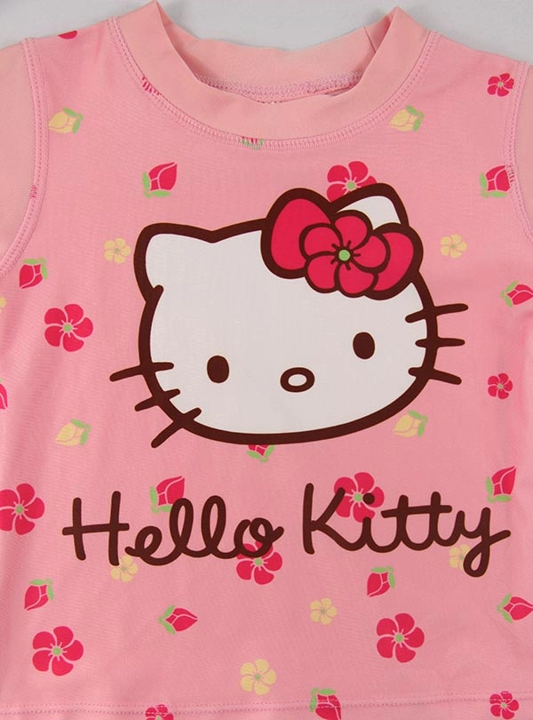 Ροζ μπλουζάκια Hello Kitty Toddler Girls Rashguard