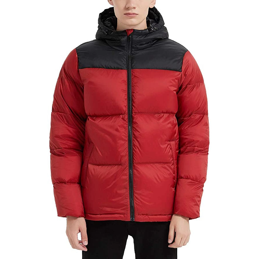 Ανδρικό μπουφάν με κουκούλα ελαφρύ αδιάβροχο χειμερινό παλτό με δυνατότητα συσκευασίας